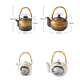Théière Japonaise <br> Anse Bambou 1-1,2L