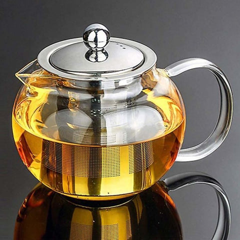 Théière en Verre avec Filtre Inox