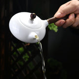 Théière en Porcelaine Blanche <br> 110 à 280ml