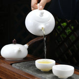 Théière en Porcelaine Blanche <br> 110 à 280ml