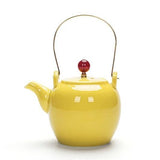 Théière en Porcelaine Jaune