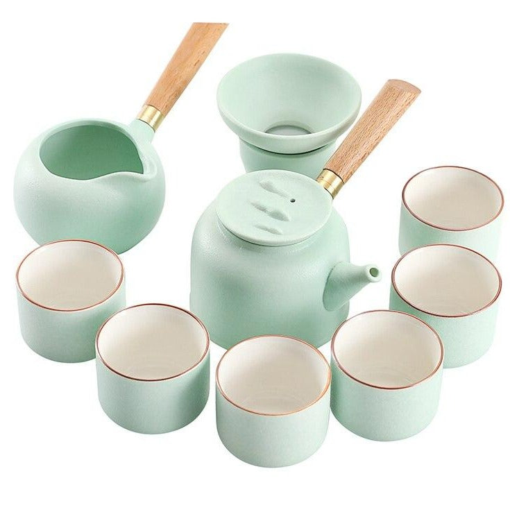 Service à Thé Gongfu 5 Pièces En Bambou - Pince, Aiguille, Pelle à Thé Et Accessoires