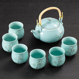 Service à Thé 6 Tasses <br> Porcelaine 650ml