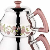 Théière Thé Turc <br> Inox 700ml - 1200ml