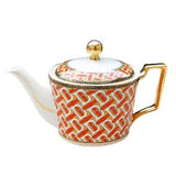 Théière en Porcelaine Orange