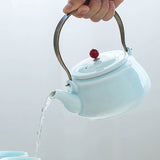 Théière en Porcelaine <br> Colorée 620ml