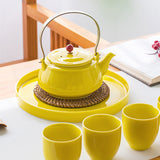 Théière en Porcelaine Jaune