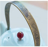 Théière en Porcelaine <br> Colorée 620ml