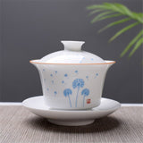 Théière en Porcelaine <br> Gaiwan Bone China 150ml