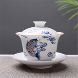 Théière en Porcelaine <br> Gaiwan Bone China 150ml