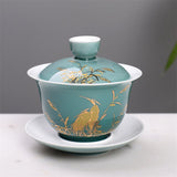 Théière en Porcelaine <br> Gaiwan Traditionnel 150ml