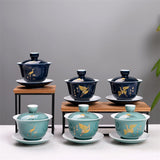 Théière en Porcelaine <br> Gaiwan Traditionnel 150ml