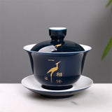 Théière en Porcelaine <br> Gaiwan Traditionnel 150ml