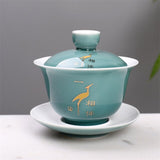 Théière en Porcelaine <br> Gaiwan Traditionnel 150ml