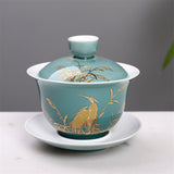 Théière en Porcelaine <br> Gaiwan Traditionnel 150ml