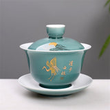 Théière en Porcelaine <br> Gaiwan Traditionnel 150ml