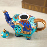 Théière en Porcelaine <br> Éléphant Bleue 800ml