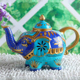 Théière en Porcelaine <br> Éléphant Bleue 800ml