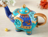 Théière en Porcelaine <br> Éléphant Bleue 800ml