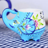 Théière en Porcelaine <br> Éléphant Bleue 800ml