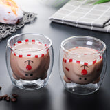 Tasse Verre Double Paroi Ours Mignon