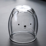 Tasse en verre ourson