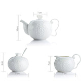 Service à Thé Porcelaine Blanche <br> Théière 900ml