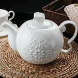 Théière en Porcelaine Blanche