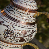 Théière en Cuivre <br> pour Thé Turc 0.9/1.6L