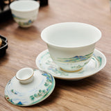 Théière Chinoise <br> Gaiwan Porcelaine 180ml