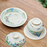 Théière Chinoise <br> Gaiwan Porcelaine 180ml