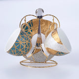 Service à Thé Art Déco <br> Théière Porcelaine 1L