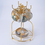 Service à Thé Art Déco <br> Théière Porcelaine 1L