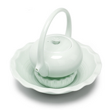 Théière et plateau porcelaine