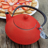 Théière en Fonte Japonaise Rouge
