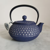 Théière en Fonte Bleue