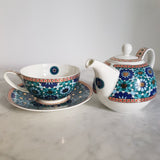 Théière Solitaire Anglaise en Porcelaine
