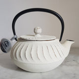 Théière en fonte du Japon Blanche