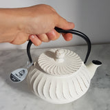 Théière en Fonte Japonaise Blanche