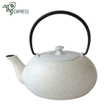 Théière en Fonte Japonaise Blanche <br> Wazuqu Fuku 550ml