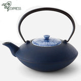 Théière en Fonte Japonaise Bleue <br> Oigen 900ml