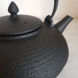 Théière en Fonte Plate <br> Noire Wazuqu Itome 1L