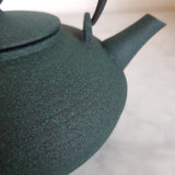 Théière en Fonte Plate <br> Verte Wazuqu Itome 1L