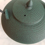 Théière en Fonte Plate <br> Verte Wazuqu Itome 1L
