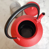 Théière en Fonte émaillée Rouge