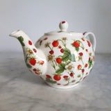 Théière en Porcelaine Anglaise <br> Fraise Dunoon 1,2L
