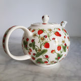 Théière en Porcelaine Anglaise <br> Fraise Dunoon 1,2L