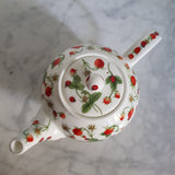 Théière en Porcelaine Anglaise <br> Fraise Dunoon 1,2L