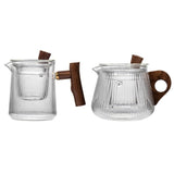 Théière en Verre et Bois