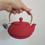 Théière en Fonte Iwachu Arare Framboise et Or